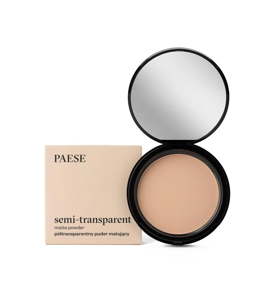 PAESE Skaidri Kompaktinė Pudra "Matte Powder Semitransparent" 9g Spalva 5a