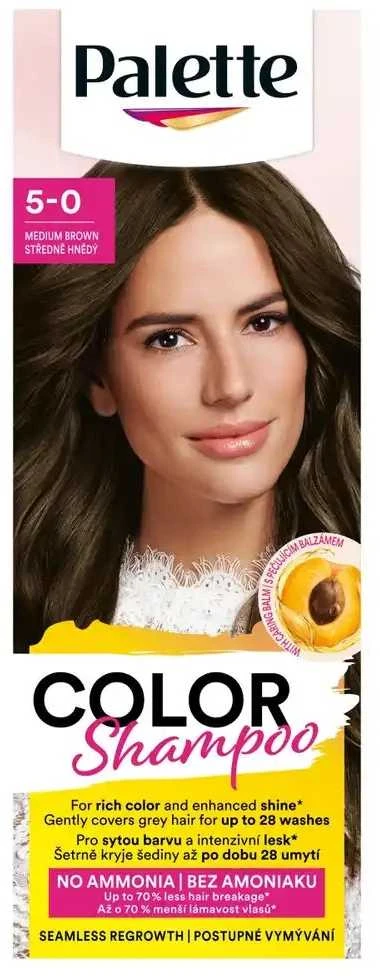 L'Oreal Palette Color Šampūnas plaukų dažymo šampūnas 5-0 Vidutinio rudumo