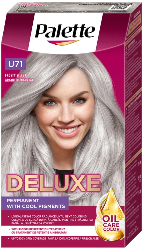 Palette Deluxe Oil-Care Color U71 Mroźne Srebro