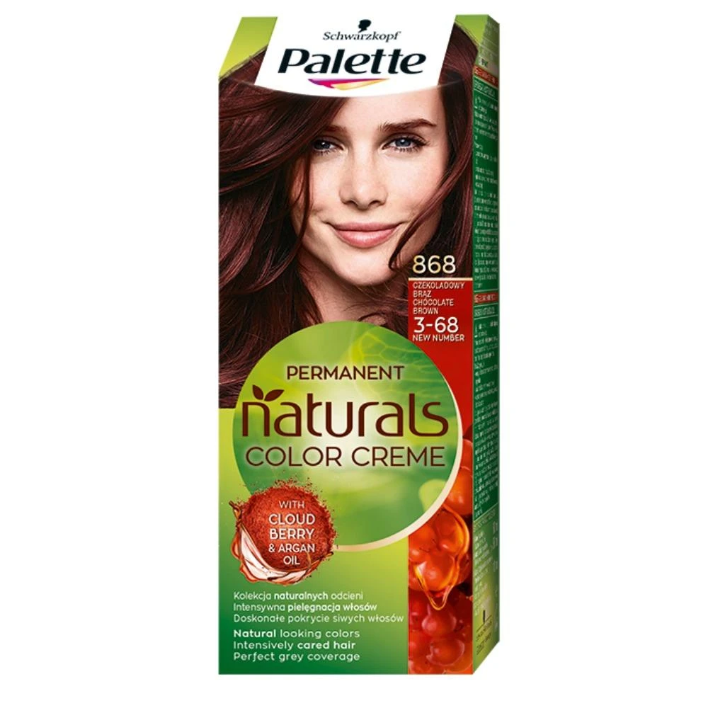 Palette Paletė Permanent Naturals Color Creme 868/ 3-68 Chocolate Brown