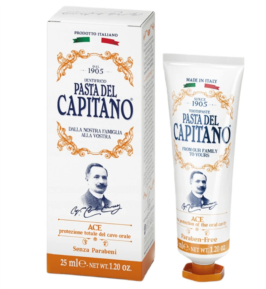 Pasta del Capitano 1905 Pasta del Capitano ACE dantų pasta su vitaminais A, C ir E 25 ml