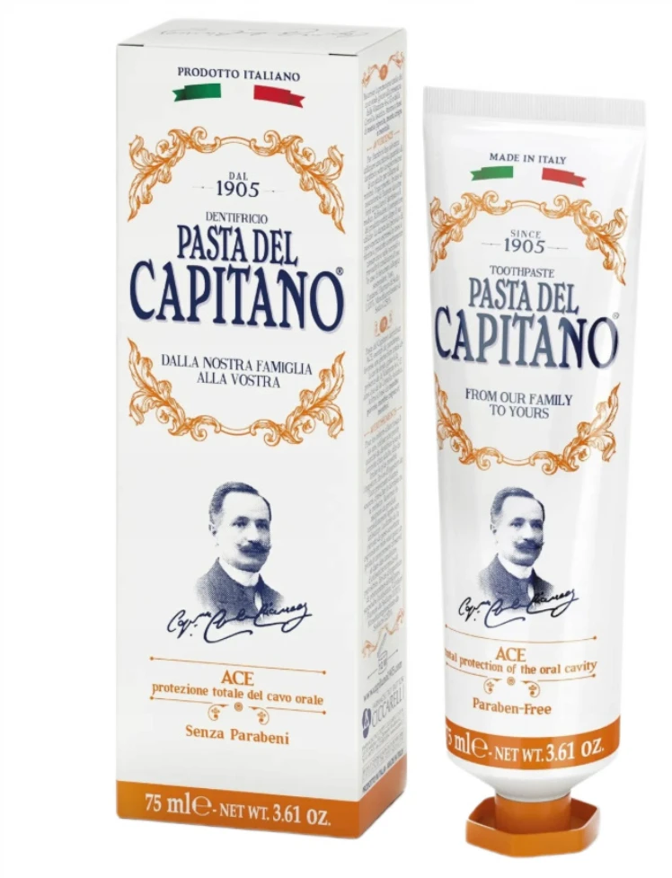 Pasta del Capitano 1905 Dantų pasta su vitaminais A-C-E Pasta Del Capitano A-C-E, 75ml