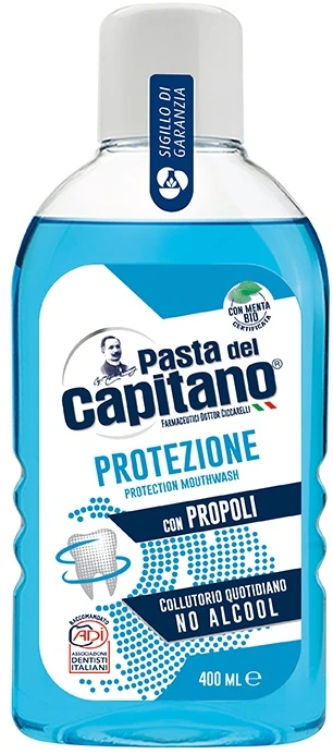 Pasta Del Capitano Apsauginis burnos skalavimo skystis 400 ml