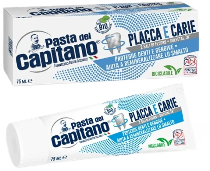 Pasta Del Capitano Dantų pasta nuo apnašų ir ėduonies