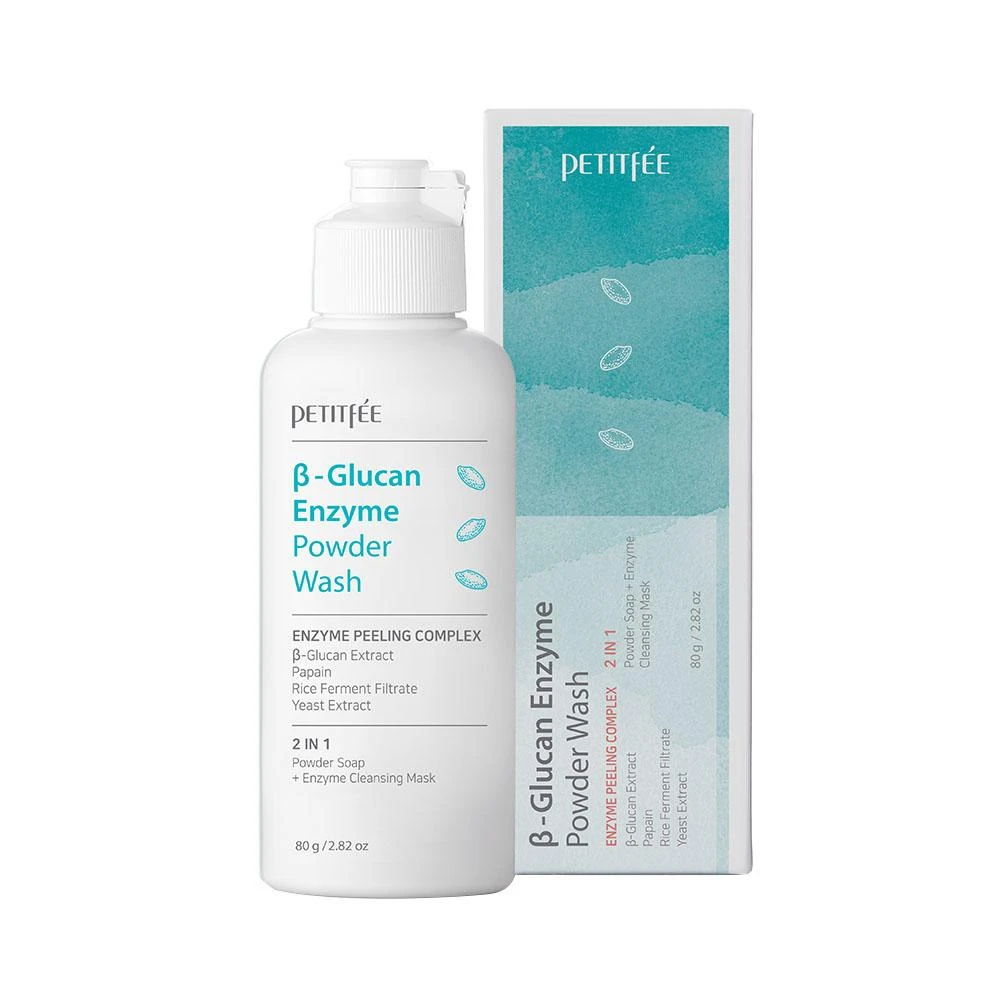 Petitfee PETITFEE_Powder Wash B-Glucan Enzyme fermentiniai veido plovimo milteliai 80g
