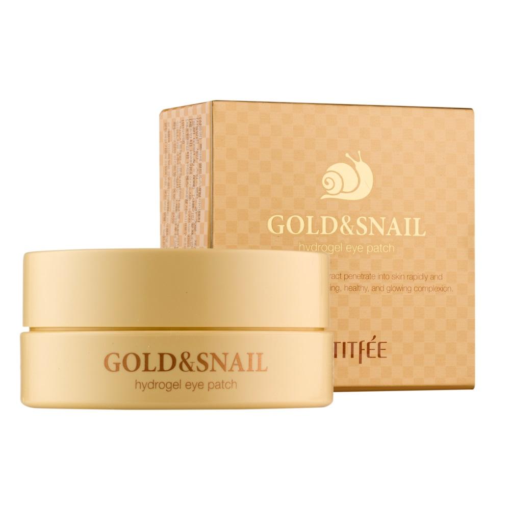 PETITFEE Gold & Snail Hidrogelinės paakių pagalvėlės, 60 vnt.