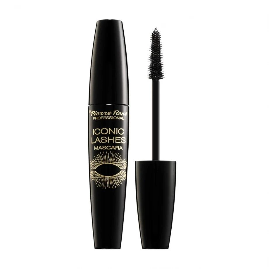 Pierre Rene Iconic Lashes Blakstienų tušas Juodas, 15 ml