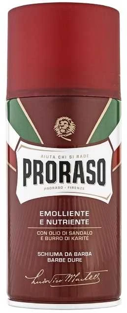 Proraso Red Line Shaving Foam Odą minkštinančios skutimosi putos, 300 ml