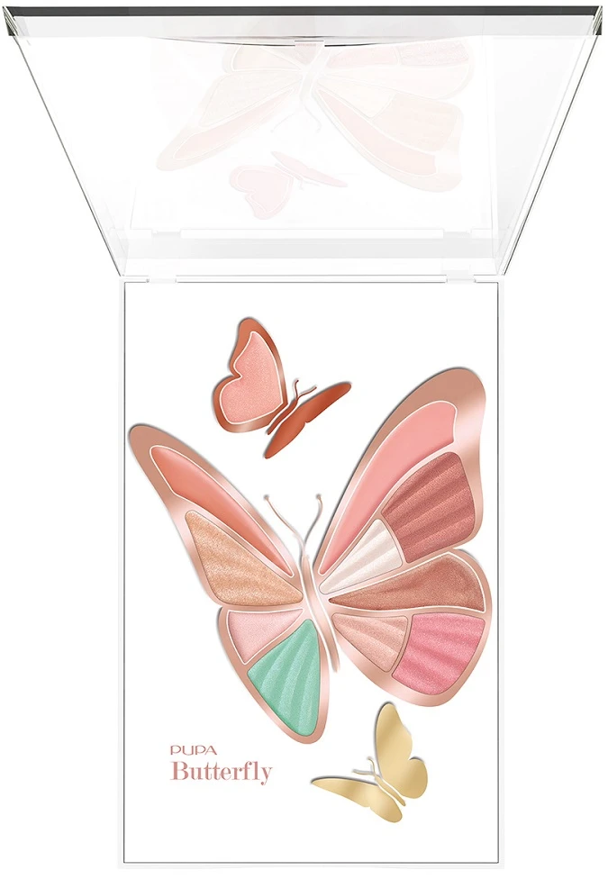 Pupa Milano Butterfly paleta do makijażu 004 Pastel Touch 14.3g