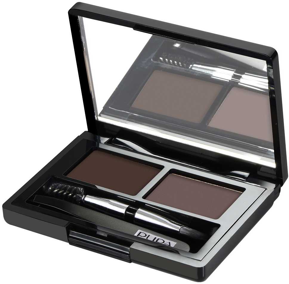 Pupa Milano Pupa Eyebrow Design Set antakių šešėliai, atspalvis; 003 Dark Brown, 1.1 g