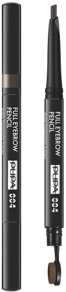 Pupa Milano Pupa Full Paraben-Free Definer Double-Ended Eyebrow Kreminis pieštukas & 2-in-1 004 Extra Dark 0,2 g