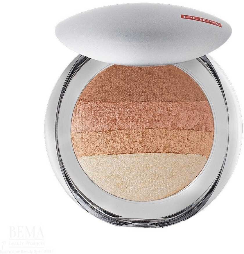 Pupa Milano Luminys Baked All Over Illuminating Blush-Powder 05 Gold Stripes, 9 g