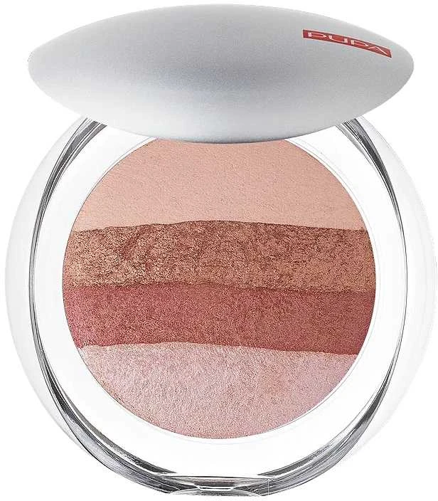 „Pupa Milano Pupa Luminys Baked All Over Illuminating“ skaistalai-pudra #01 Stripes Rose, 9 g