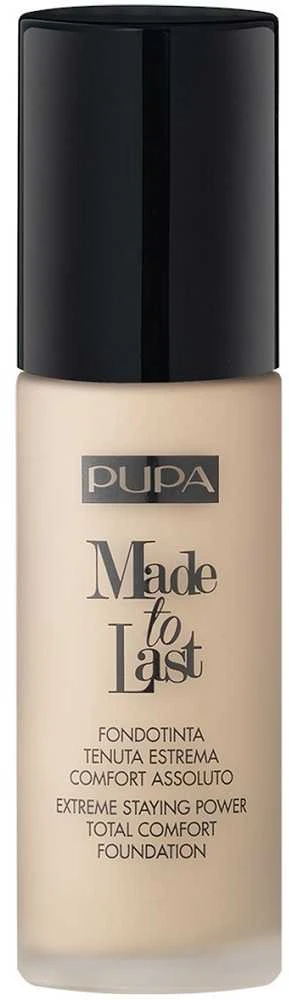 Pupa Milano Pupa Made To Last Total Comfort Foundation SPF10 #001 Light Ivory, 30 ml