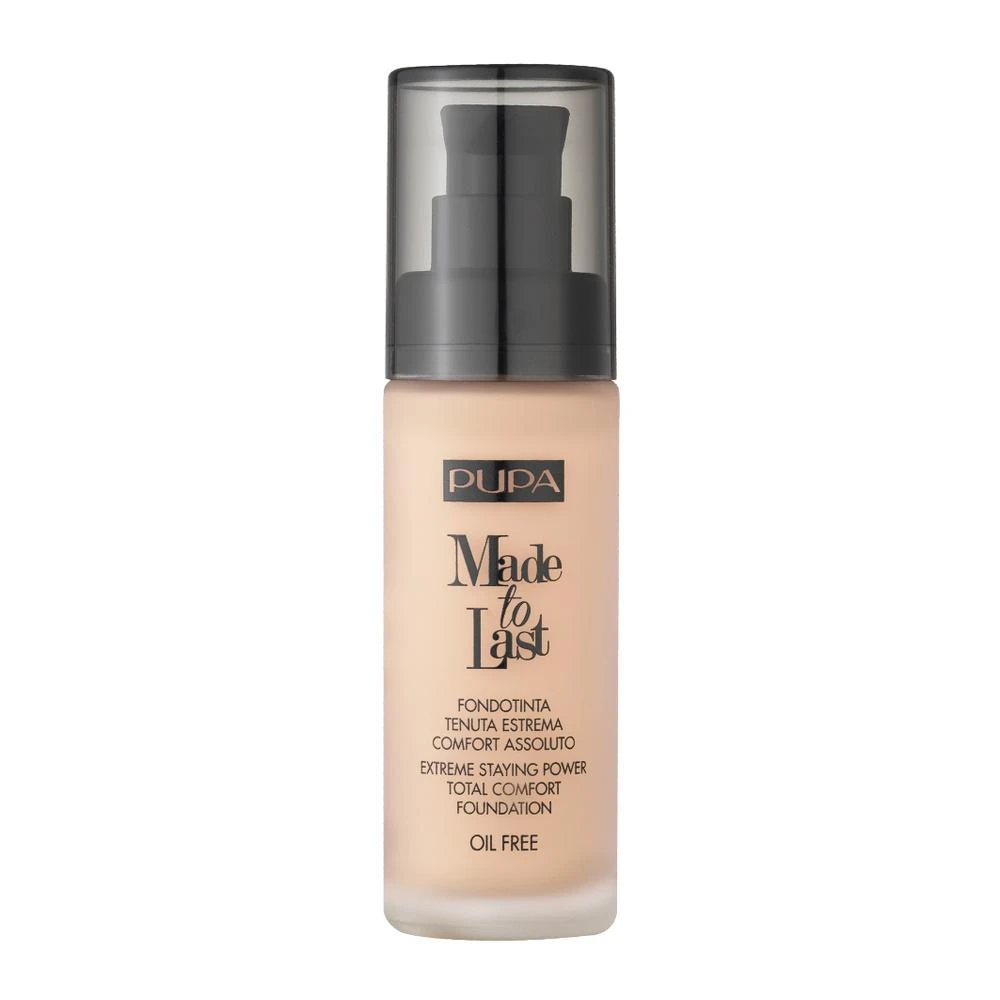 Pupa Milano Pupa Made To Last Total Comfort Foundation SPF10 #040 Medium rusvai gelsvas, 30 ml