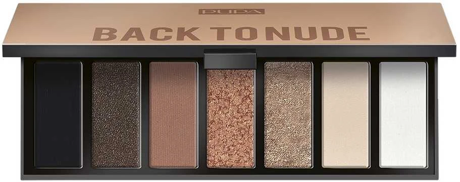 „Pupa Milano Make Up Stories“ kompaktiškų akių šešėlių paletė „001 Back To Nude“, 13,3 g