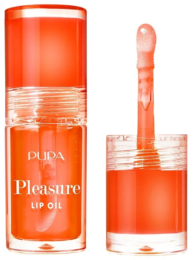Pupa Milano Pleasure Lip Oil maitinantis lūpų aliejus 002 Exotic Papaya 5 ml