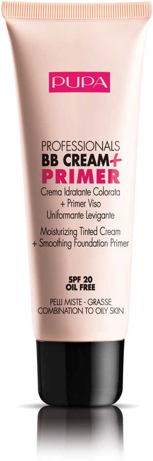 Pupa Milano Pupa Pupa Professionals BB kremas + gruntas SPF20 #002 Smėlio - mišriai ir riebiai odai, 50 ml