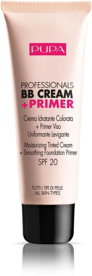Pupa Milano Pupa Pupa Professionals BB Kreminis + Primer SPF 20 BB veido kremas-makiažo pagrindas, atspalvis: 001 Nude, 50 ml