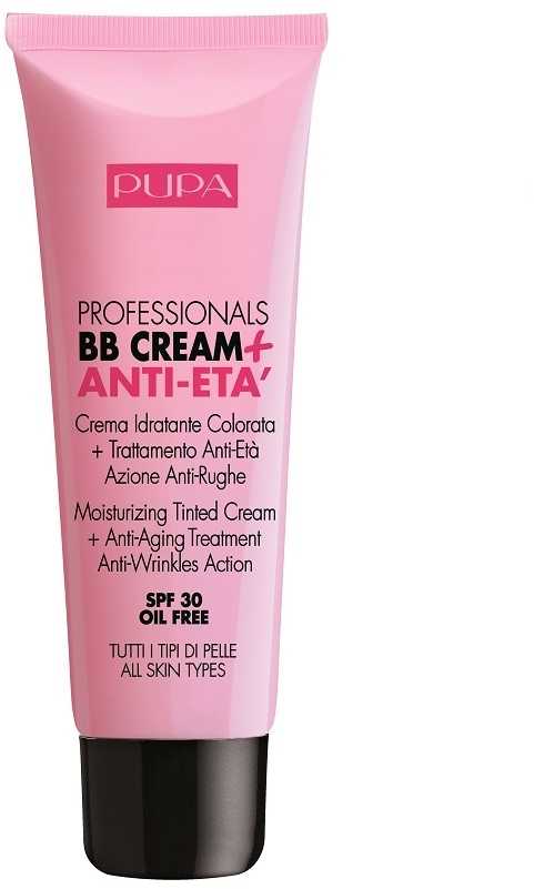 Pupa Milano PROFESSIONAL BB CREAM + ANTI-ETA' BB kremas, atspalvis: 001 Nude, 50 ml
