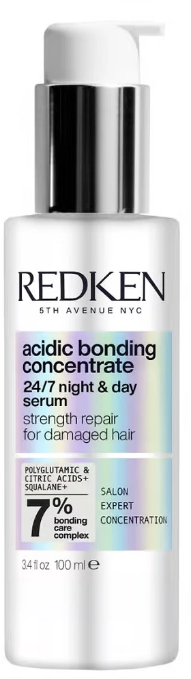 Redken Intensive dieninis ir naktinis serumas pažeistiems plaukams atstatyti Acidic Bonding Concentrate (24/7 Night & Day Serum), 100 ml