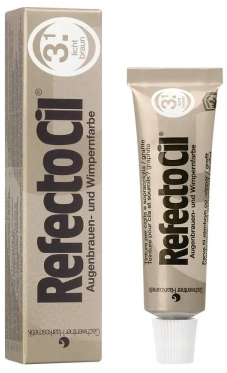 Activeshop Refectocil Eyelash And Eyebrow Tint 3.1 šviesiai rudas, 15 ml