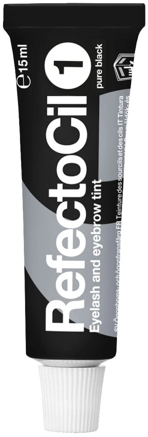 Activeshop Ilgalaikiai blakstienų ir antakių dažai Refectocil 1 Pure Juodas, 15 ml