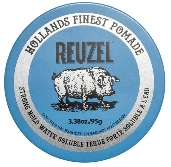 REUZEL - Mėlyna stiprios fiksacijos žvilgesio suteikianti pomada 95 ml