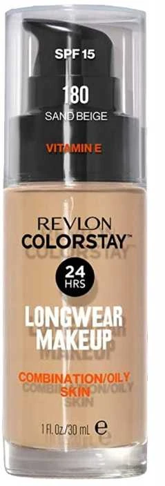 Revlon Colorstay 24H Dengiamasis ir matinis pagrindas Nr.180 Sand rusvai gelsvas - mišriai ir riebiai odai 30ml