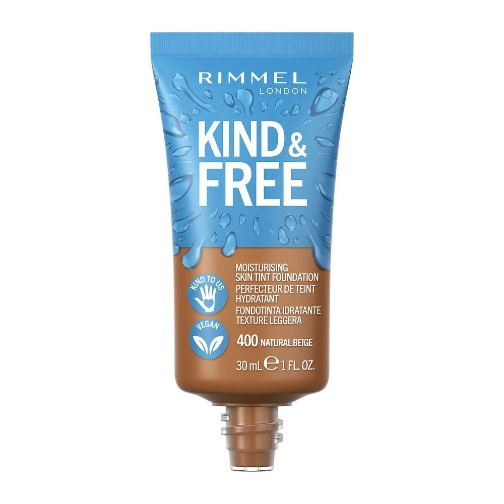 "Rimmel London Kind and Free Skin Tint makiažo pagrindas 400-Natural rusvai gelsvas