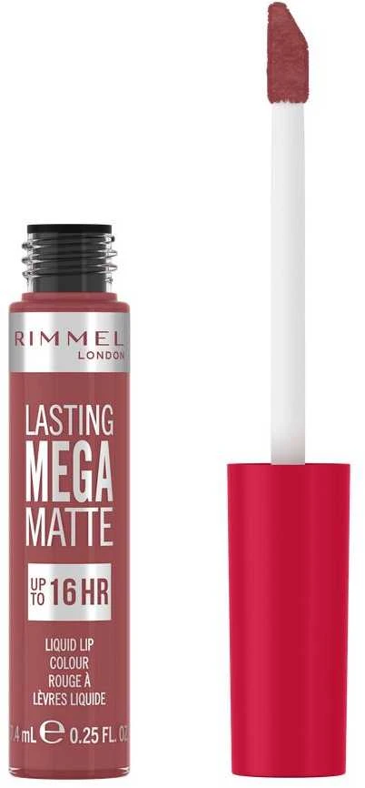 Rimmel London Lasting Mega Matte skysti lūpų dažai 210-Rose and Shine 7,4ml