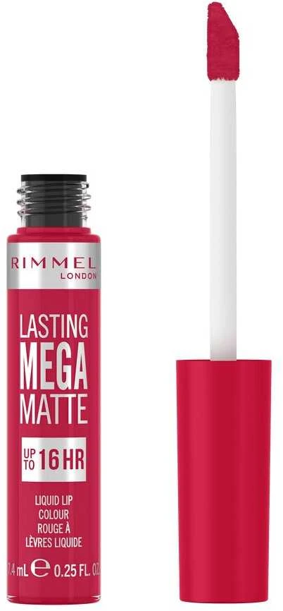 Rimmel London Lasting Mega Matte skysti lūpų dažai 910-Fuchsia Flush 7,4ml