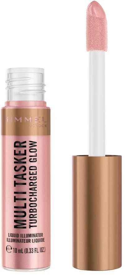 „Rimmel London Multi Tasker Turbocharged“ akių makiažo pagrindas „Iluminador Líquido 005-Iconic As Usual“, 10 ml