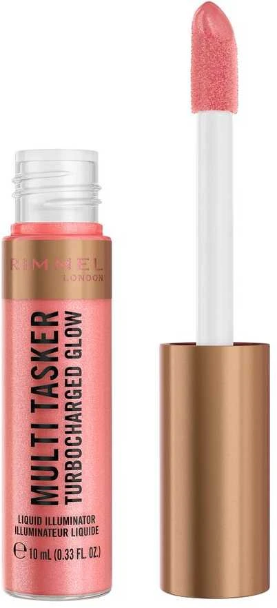 „Rimmel London Multi Tasker Turbocharged Glow“ makiažo pagrindas, 002 Rosy Rebel, 3,5 ml
