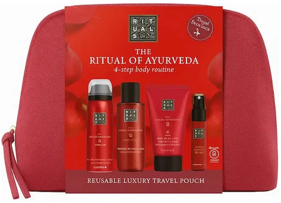 Rituals The Ritual Of Ayurveda Travel Exclusives 2025 kūno priežiūros rinkinys