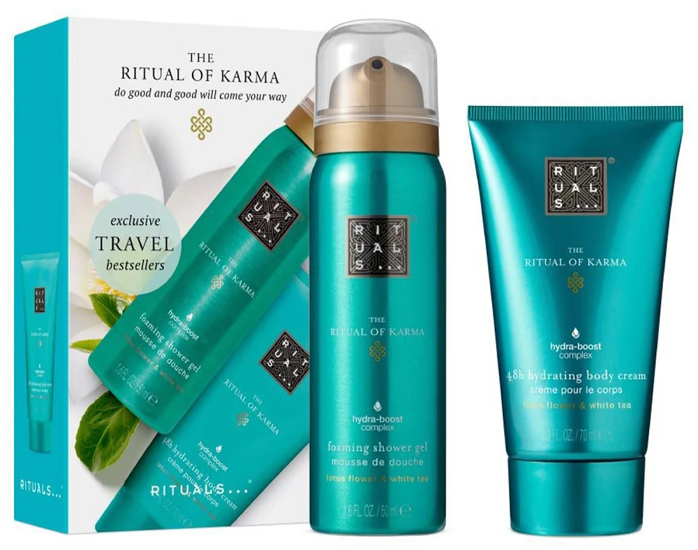 Rituals The Ritual Of Karma Giftset kelioninis kūno priežiūros rinkinys