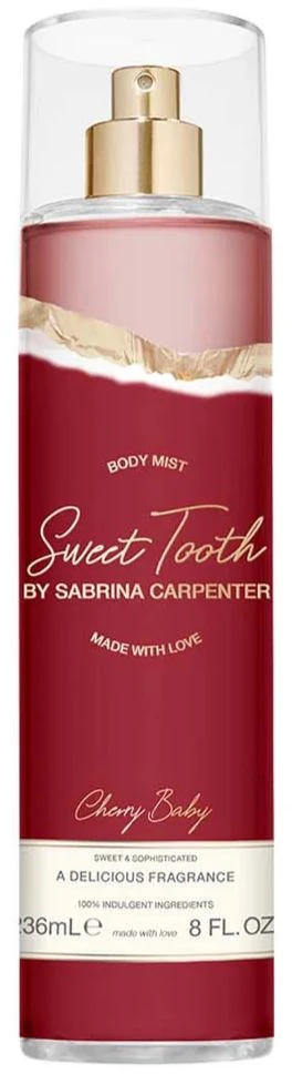 Sabrina Carpenter Kūdikių kūno purškiklis „Saldžiųjų dantų vyšnių kvapas“ 236 ml