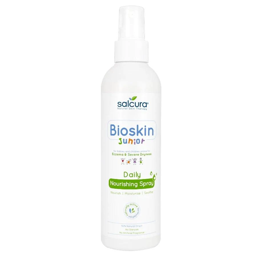 Salcura Bioskin Junior Daily maitininantis Purškiklis purškiama priemonė sudirgusiai vaikų odai, 100ml