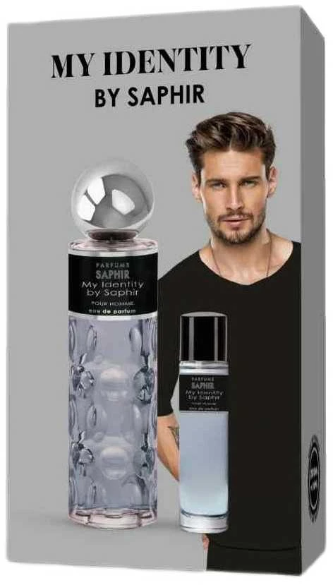 ‎Saphir My Identity Pour Homme komplektas parfuminio vandens purškiklis 200ml + kvepalų vandens purškiklis 30ml