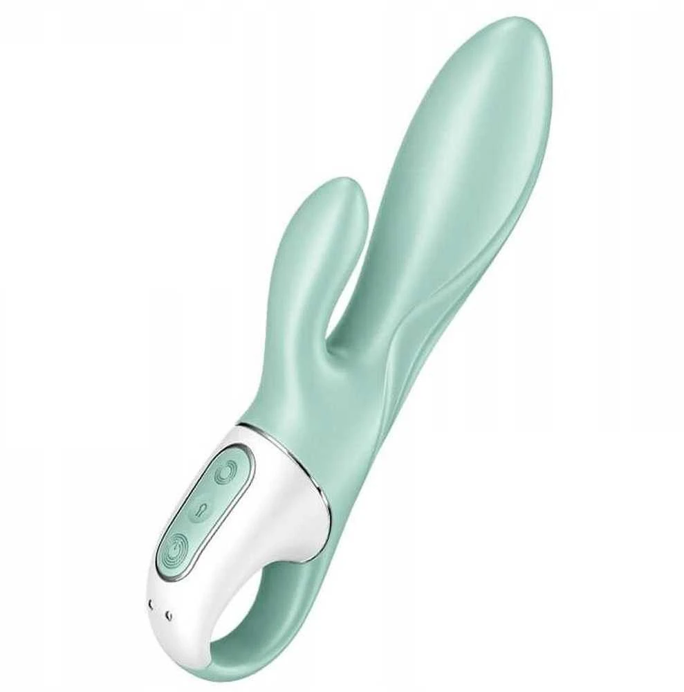 Satisfyer Air Pump Bunny 5+ vibratorius su siurbliu Mint