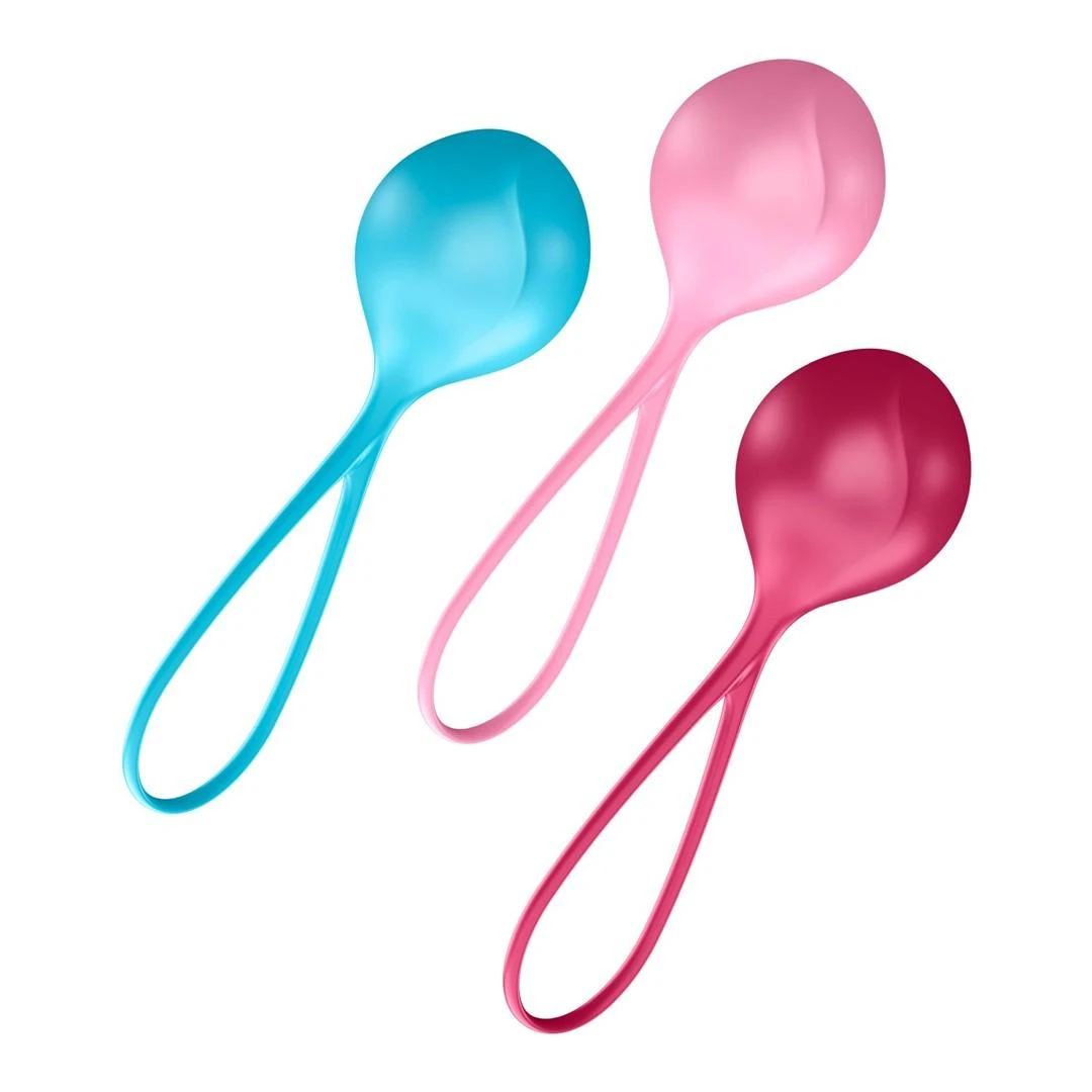 „Satisfyer“ – stiprinamųjų kamuolių treniruočių rinkinys