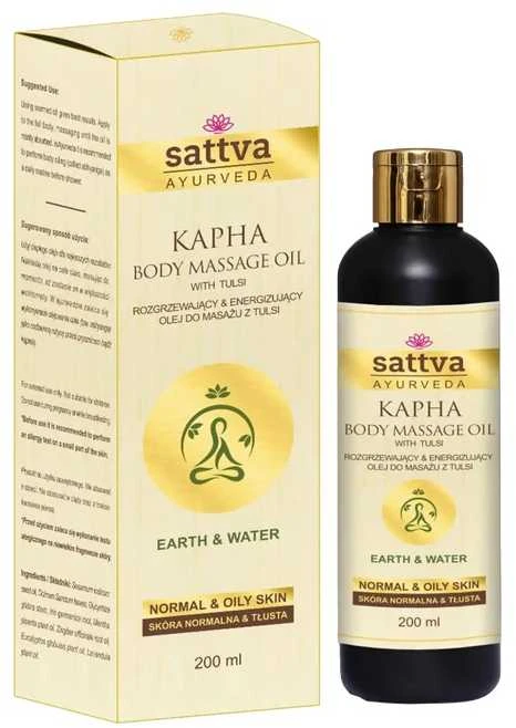 Masažo aliejus riebiai odai Kapha, Sattva Ayurveda, 200ml