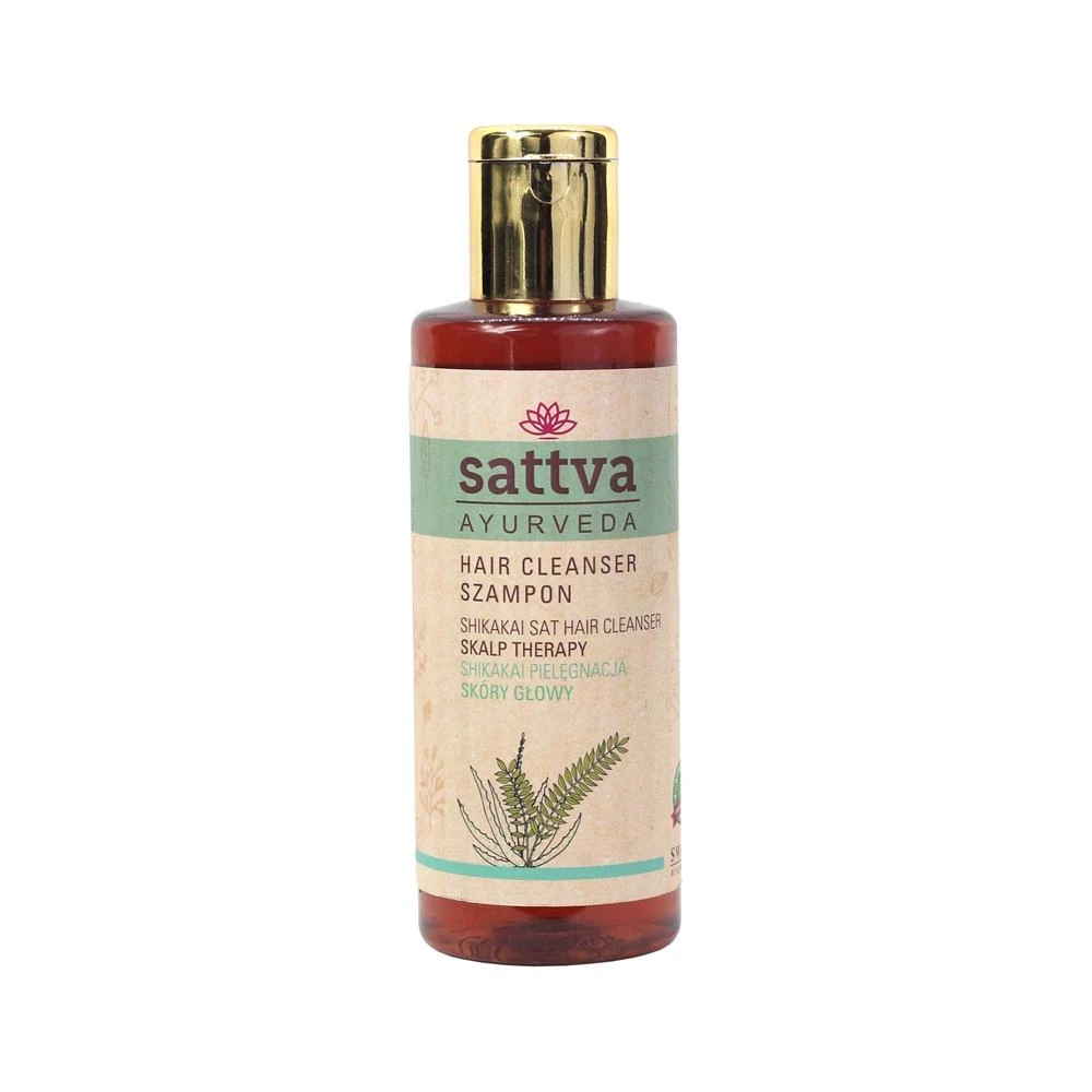 Gyvybingumo suteikiantis plaukų šampūnas Shikakai, Sattva Ayurveda, 210ml