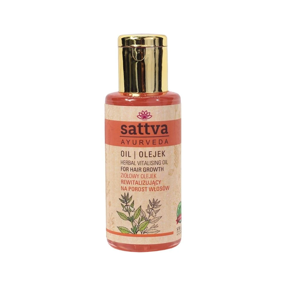 Gyvybingumo suteikiantis plaukų aliejus Vitalising, Sattva Ayurveda, 100ml