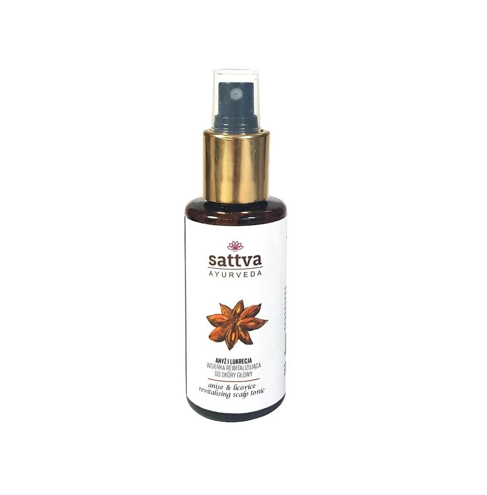 Plaukų ir galvos odos tonikas Anyžiai ir Saldymedis, Sattva Ayurveda, 100ml
