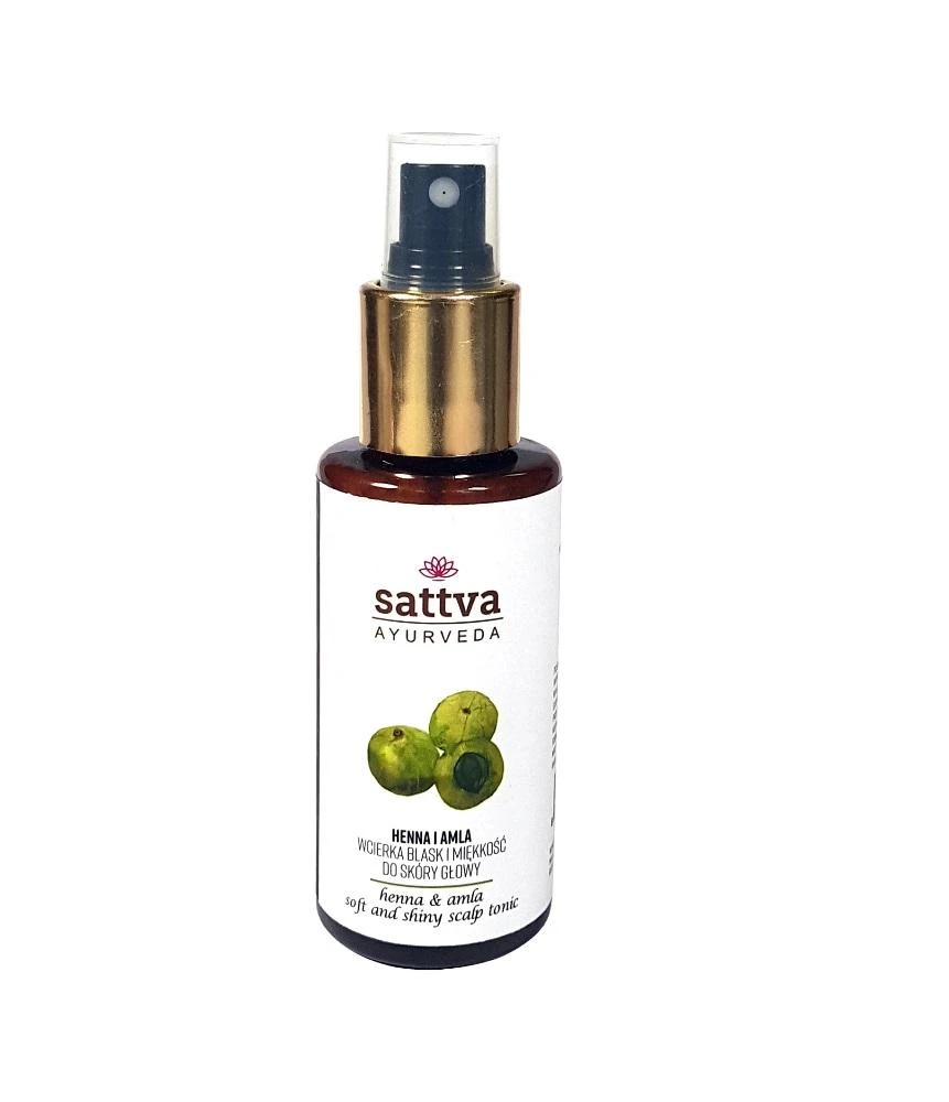 Plaukų ir galvos odos tonikas Henna - Amla, Sattva Ayurveda, 100ml