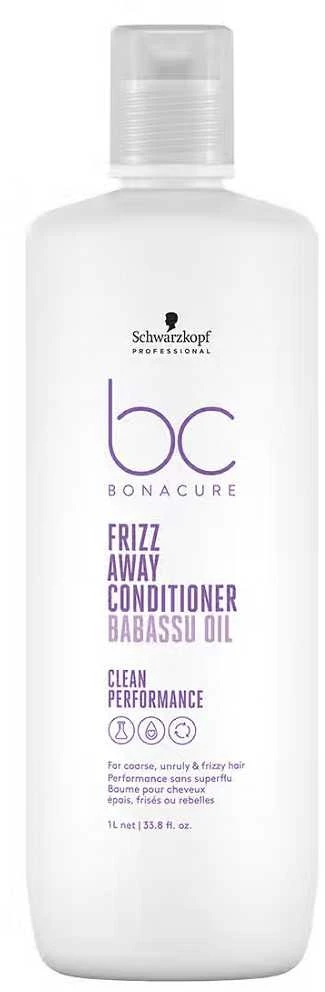 Plaukų kondicionierius Schwarzkopf Professional Bonacure Frizz Away kondicionierius su Babassu aliejumi 1000ml