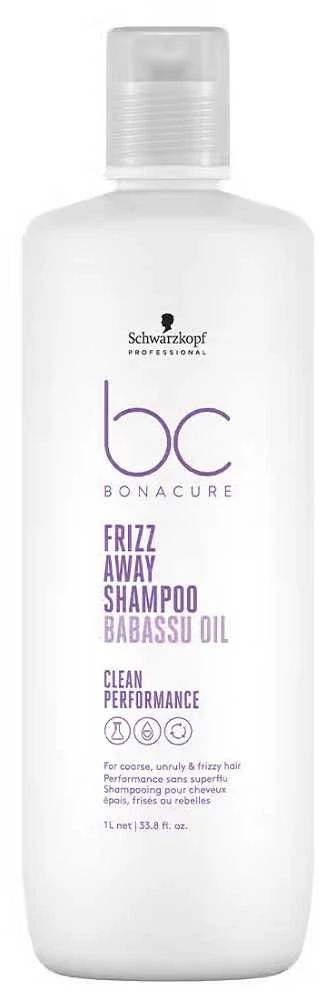 Plaukų šampūnas Schwarzkopf Professional Bonacure Frizz Away with Babassu Oil Šampūnas 1000ml