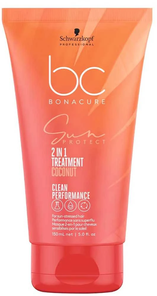 Plaukų kaukė saulės nualintiems plaukams Schwarzkopf Professional Bonacure Sun Protect Coconut 2in1 150ml