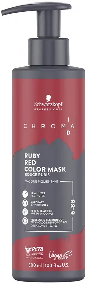 Schwarzkopf Chroma ID Color Mask 300ml - 6-88 Ruby Raudona